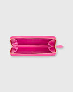 Load image into Gallery viewer, Zip Wallet Bright Pink Leather
