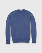 Load image into Gallery viewer, Classic Crewneck Sweater Heather Blue Cashmere