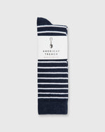 Load image into Gallery viewer, Classic Breton Stripe Socks in Navy/White