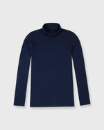 Load image into Gallery viewer, Turtleneck Tee in Navy Pima Cotton