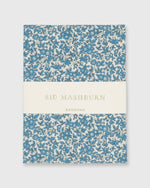 Load image into Gallery viewer, Bandana Steel Blue Chamomile Liberty Fabric