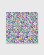 Load image into Gallery viewer, Cotton Print Pocket Square Purple Betsy Ann Liberty Fabric