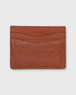 Load image into Gallery viewer, Card Holder Cognac Sharkskin Leather