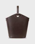 Load image into Gallery viewer, Bucket Tote in Dark Brown Leather