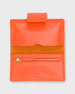 Load image into Gallery viewer, Small Phone Wallet Clutch in Orange Leather