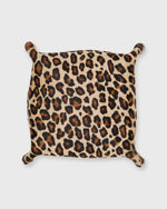 Load image into Gallery viewer, Soft Medium Square Tray in Orange Leather/Leopard Calf Hair