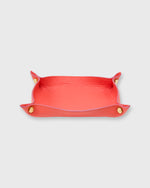 Load image into Gallery viewer, Soft Medium Rectangle Tray in Geranium Leather