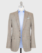 Load image into Gallery viewer, Virgil No. 2 Jacket in Stone/Brown/Forest Check Hopsack