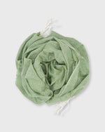 Load image into Gallery viewer, Cashmere Gauze Scarf in Green/White
