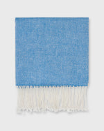 Load image into Gallery viewer, Cashmere Gauze Scarf in Blue/White