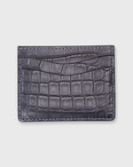 Load image into Gallery viewer, Card Holder in Navy Matte Alligator
