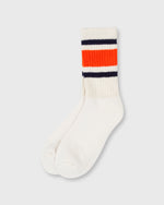 Load image into Gallery viewer, Retro Stripe Socks in Navy/Orange