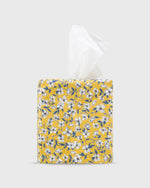 Load image into Gallery viewer, Tissue Box Cover in Marigold Multi Peach Blossom Liberty Fabric