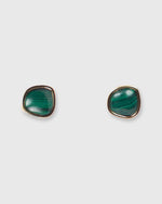 Load image into Gallery viewer, Bay Stud Earrings in Malachite