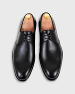 Load image into Gallery viewer, Two-Eyelet Gibson in Black Calfskin