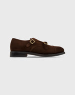 Load image into Gallery viewer, Double Monk Strap in Mocha Suede