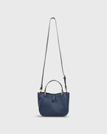 Load image into Gallery viewer, Small Annalisa Satchel Bag in Navy Leather