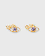 Load image into Gallery viewer, Small Clin D'Oeil Stud Earrings in Tanzanite