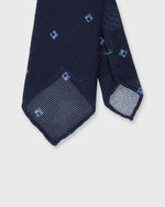 Load image into Gallery viewer, Cotton Woven Tie in Navy/Sky Diamond