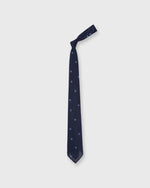 Load image into Gallery viewer, Cotton Woven Tie in Navy/Sky Diamond