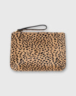 Load image into Gallery viewer, Zip Clutch in Leopard Calf Hair