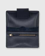 Load image into Gallery viewer, Small Phone Wallet Clutch in Navy Leather