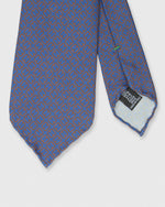 Load image into Gallery viewer, Silk Print Tie in Ink/Copper Square Motif