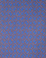 Load image into Gallery viewer, Silk Print Tie in Ink/Copper Square Motif