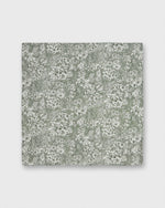 Load image into Gallery viewer, Hand-Rolled Cotton Pocket Square in Olive/Ivory Orlando Liberty Fabric