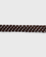 Load image into Gallery viewer, 1" Woven O-Ring Belt in Chocolate Leather