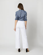 Load image into Gallery viewer, Coco Patch Pocket Jean in White Stretch Denim
