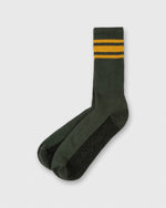 Load image into Gallery viewer, Athletic Stripe Socks in Olive