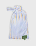 Load image into Gallery viewer, Button-Front Boxer Short in Blue/Yellow/White Multi Stripe Poplin