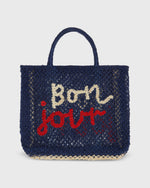 Load image into Gallery viewer, Small Bon Jour Tote in Indigo