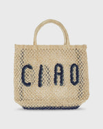 Load image into Gallery viewer, Small Ciao Tote in Natural/Indigo