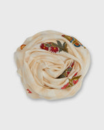 Load image into Gallery viewer, Imperial Garden Scarf in Beige/Ivory Check