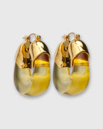 Load image into Gallery viewer, Organic Hoop Earrings in Apple