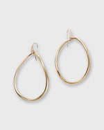 Load image into Gallery viewer, Extra Large Organic Hoop Earrings in Gold-Plated Brass