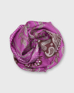 Load image into Gallery viewer, Zack Square Scarf in Purple Silk