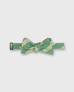 Load image into Gallery viewer, Silk Bow Tie in Green/Yellow/Blue Stripe
