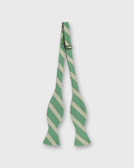 Load image into Gallery viewer, Silk Bow Tie in Green/Yellow/Blue Stripe