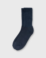 Load image into Gallery viewer, Retro Solid Socks in Vintage Navy