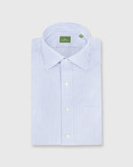 Load image into Gallery viewer, Spread Collar Dress Shirt Blue Stripe End-On-End