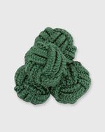 Load image into Gallery viewer, Small Silk Knot Cufflinks Ranger Green