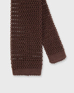 Load image into Gallery viewer, Silk Knit Tie in Chocolate