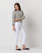 Load image into Gallery viewer, Modern Meridien Tee in Ecru/Marine Stripe
