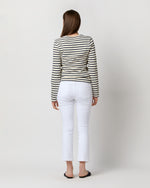Load image into Gallery viewer, Modern Meridien Tee in Ecru/Marine Stripe
