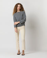 Load image into Gallery viewer, Modern Meridien Tee in Marine/Ecru Stripe
