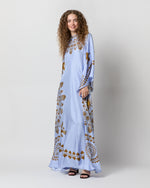Load image into Gallery viewer, Magnifico Dress in Light Blue Olympus Placée Silk Twill
