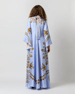 Load image into Gallery viewer, Magnifico Dress in Light Blue Olympus Placée Silk Twill
